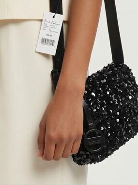 Elle Black Sequin Women's Bag
